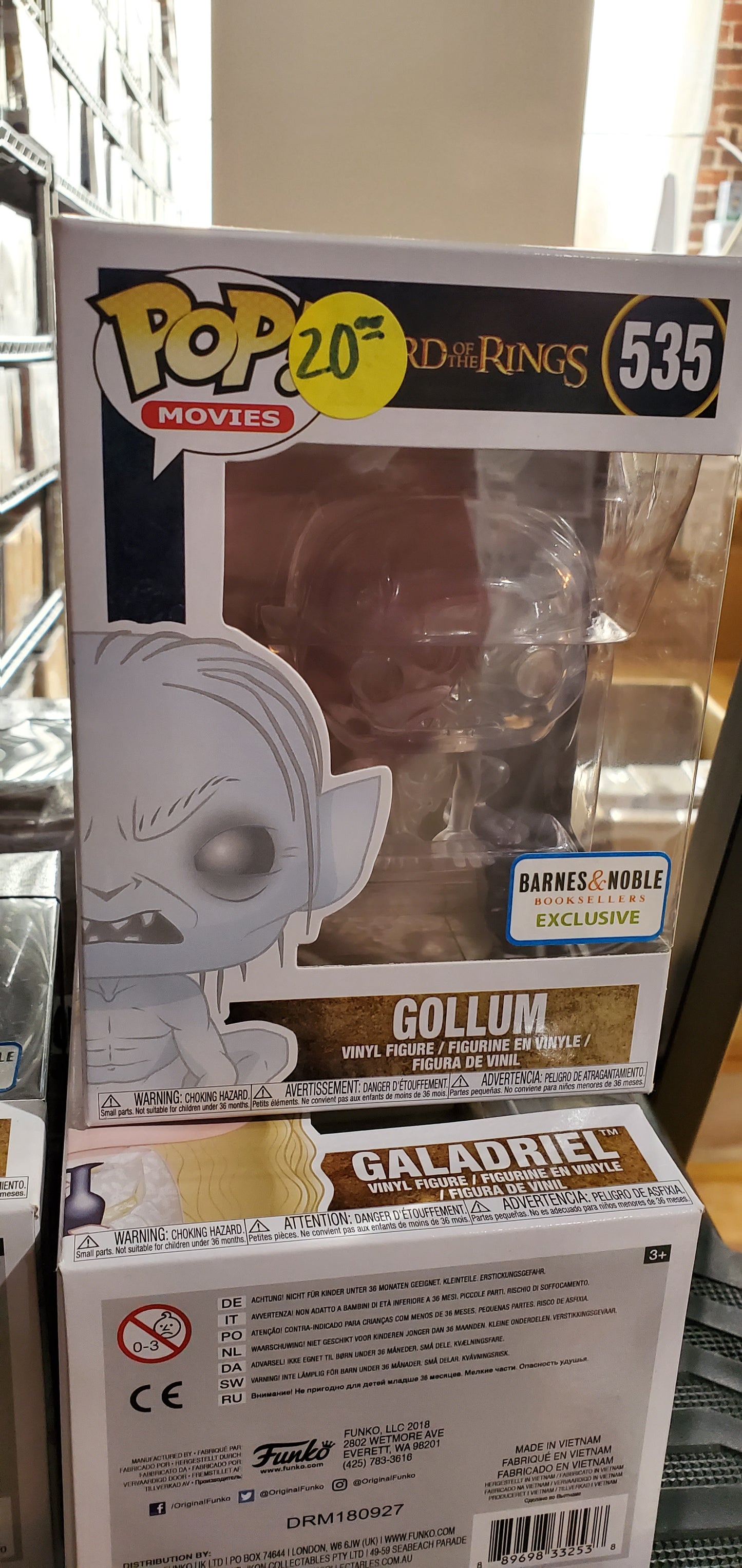 Lord of the Rings Gollum Barnes and Noble exclusive Funko Pop! Vinyl figure movies