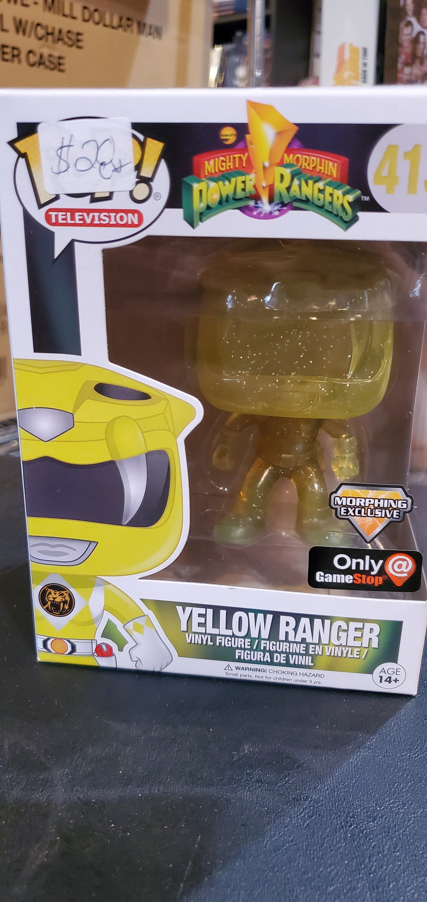 Power rangers Yellow Ranger GameStop Morphin exclusive Funko Pop! vinyl figure