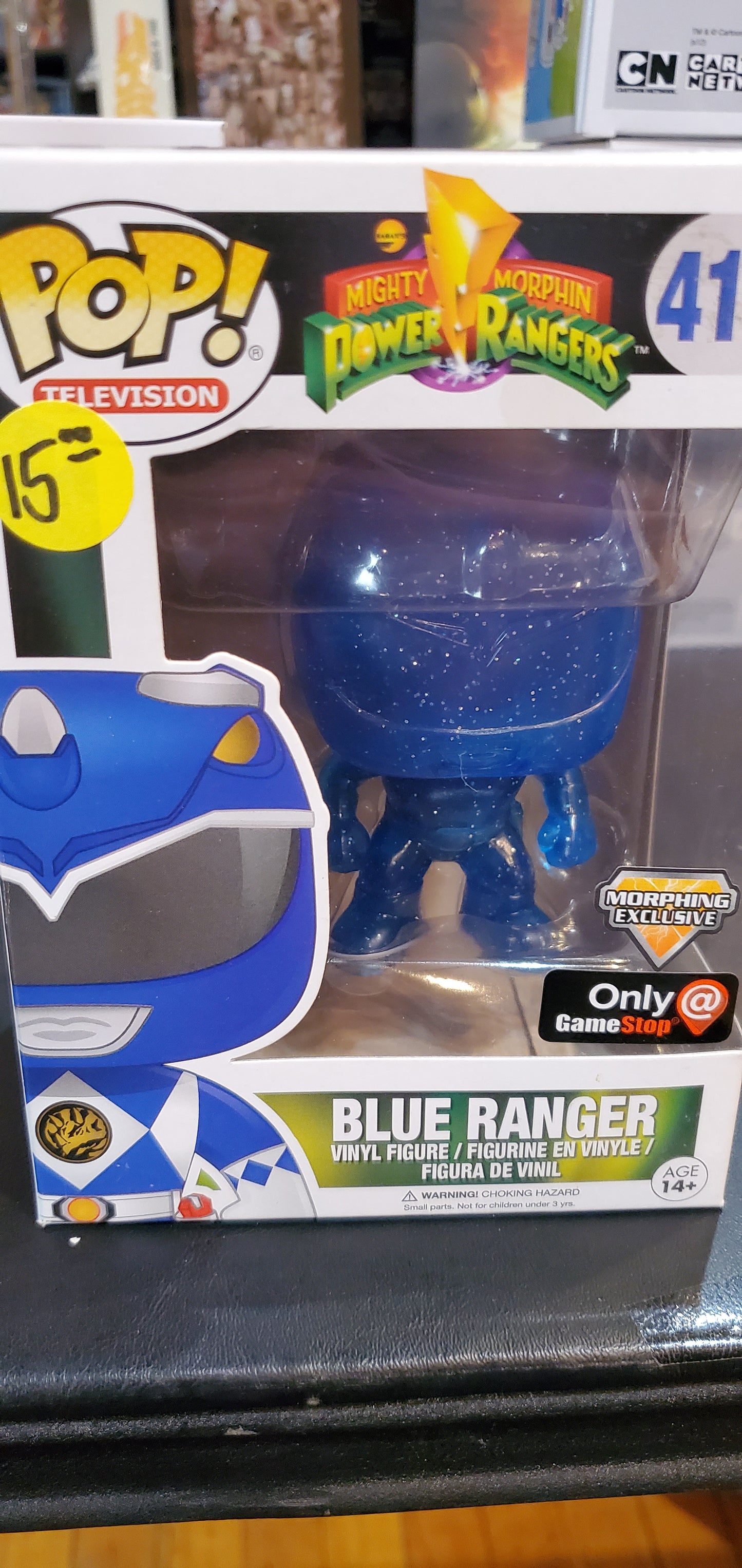 Power Rangers Blue Ranger GameStop Morphin exclusive Funko Pop! vinyl figure