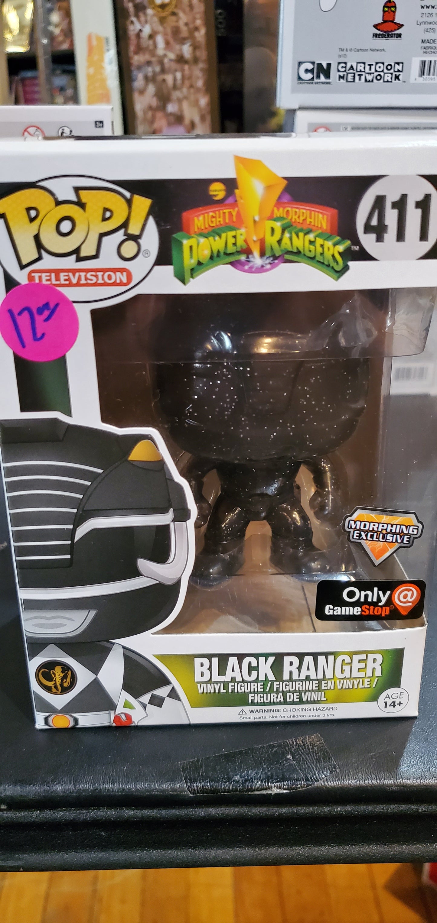 Power Rangers Black Ranger GameStop Morphin exclusive Funko Pop! vinyl figure