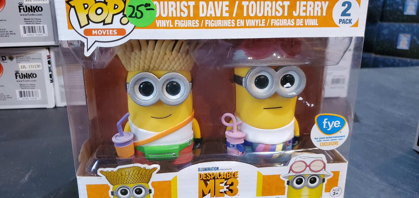 Despicable Me 3 - Tourist Dave and Tourist Jerry 2 pack Funko Pop! Vinyl figure