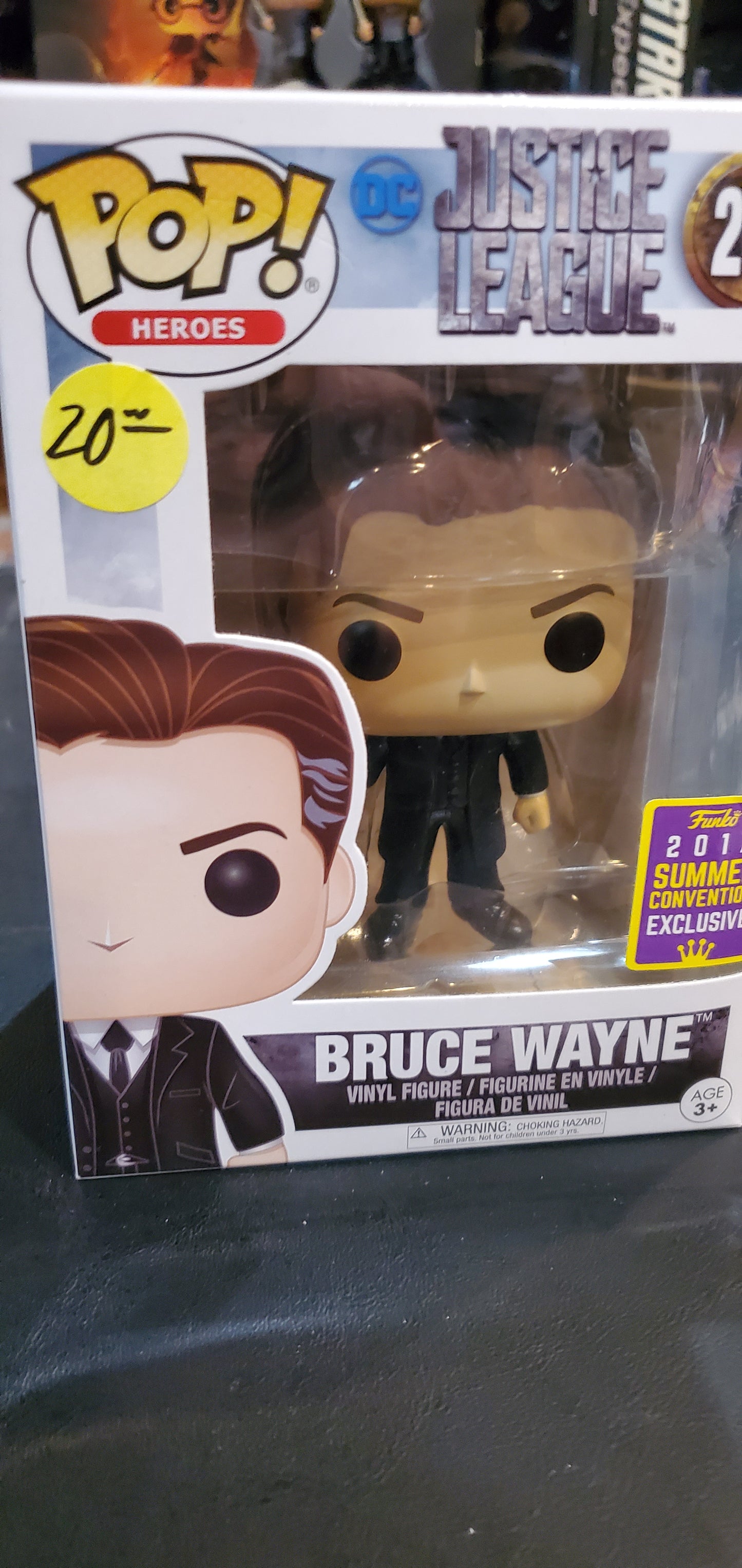 Justice League Bruce Wayne Exclusive Funko Pop! vinyl figure store