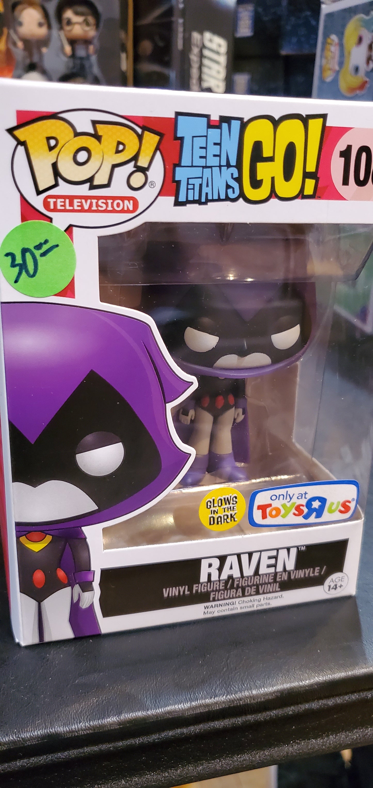 Teen Titans Go! Raven GITD ToysRUs Funko Pop! Vinyl Figure