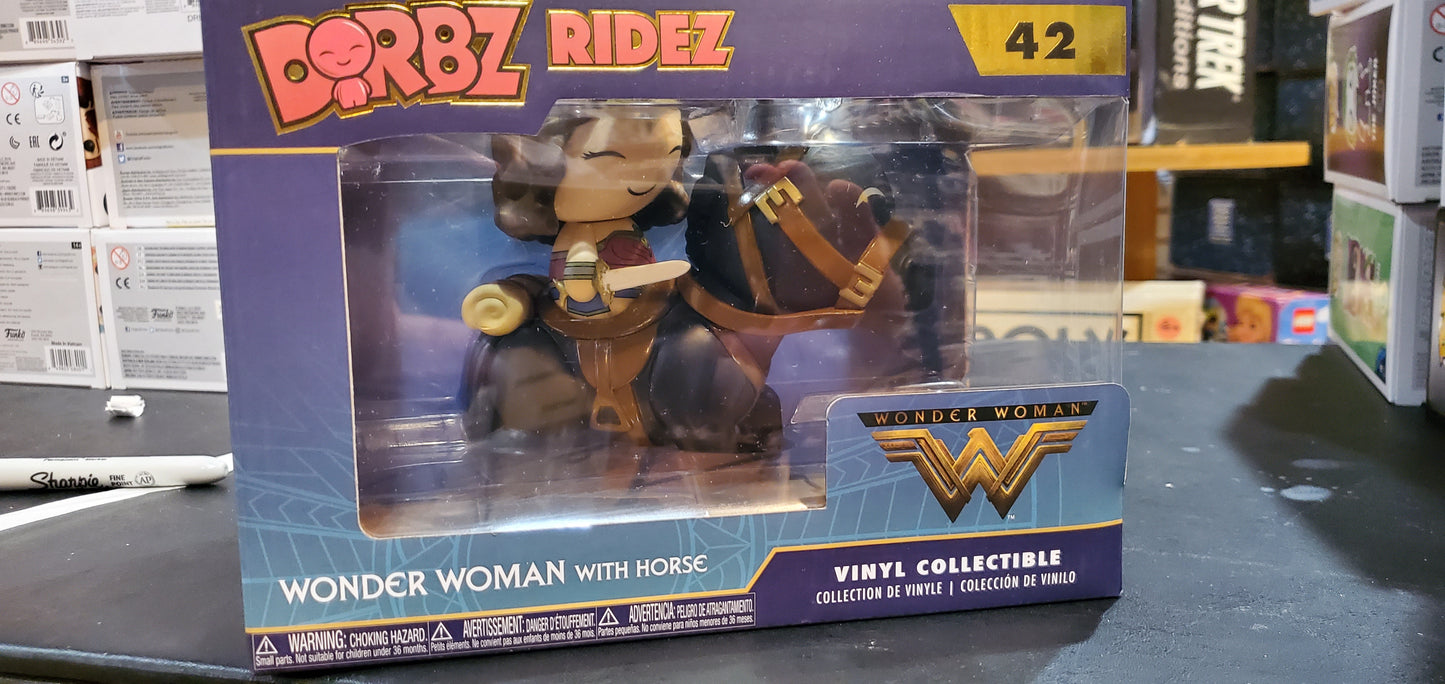 Dorbz Ridez Wonder Woman with horse figure Funko hero