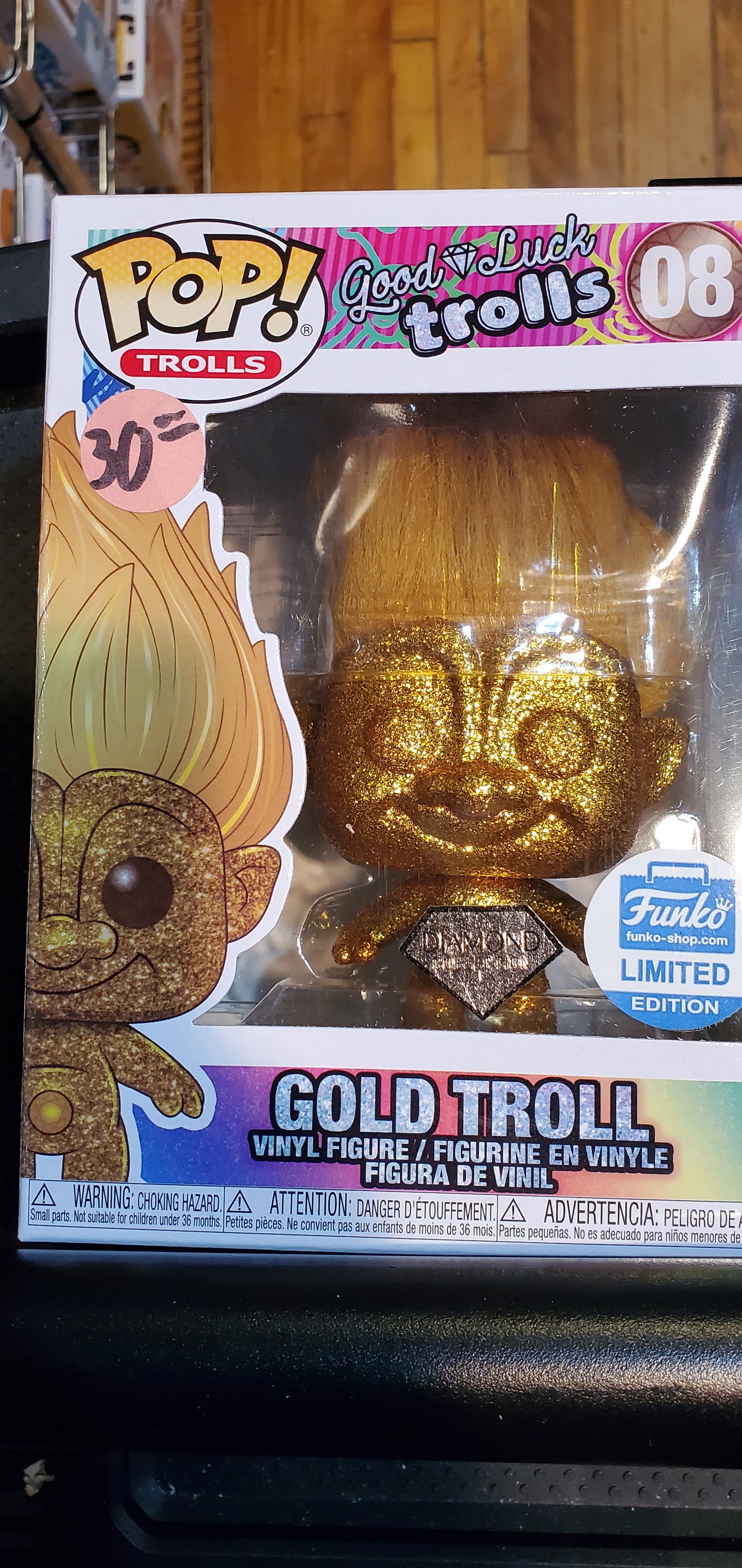 Gold Troll Diamond Edition Funko Pop! Vinyl figure