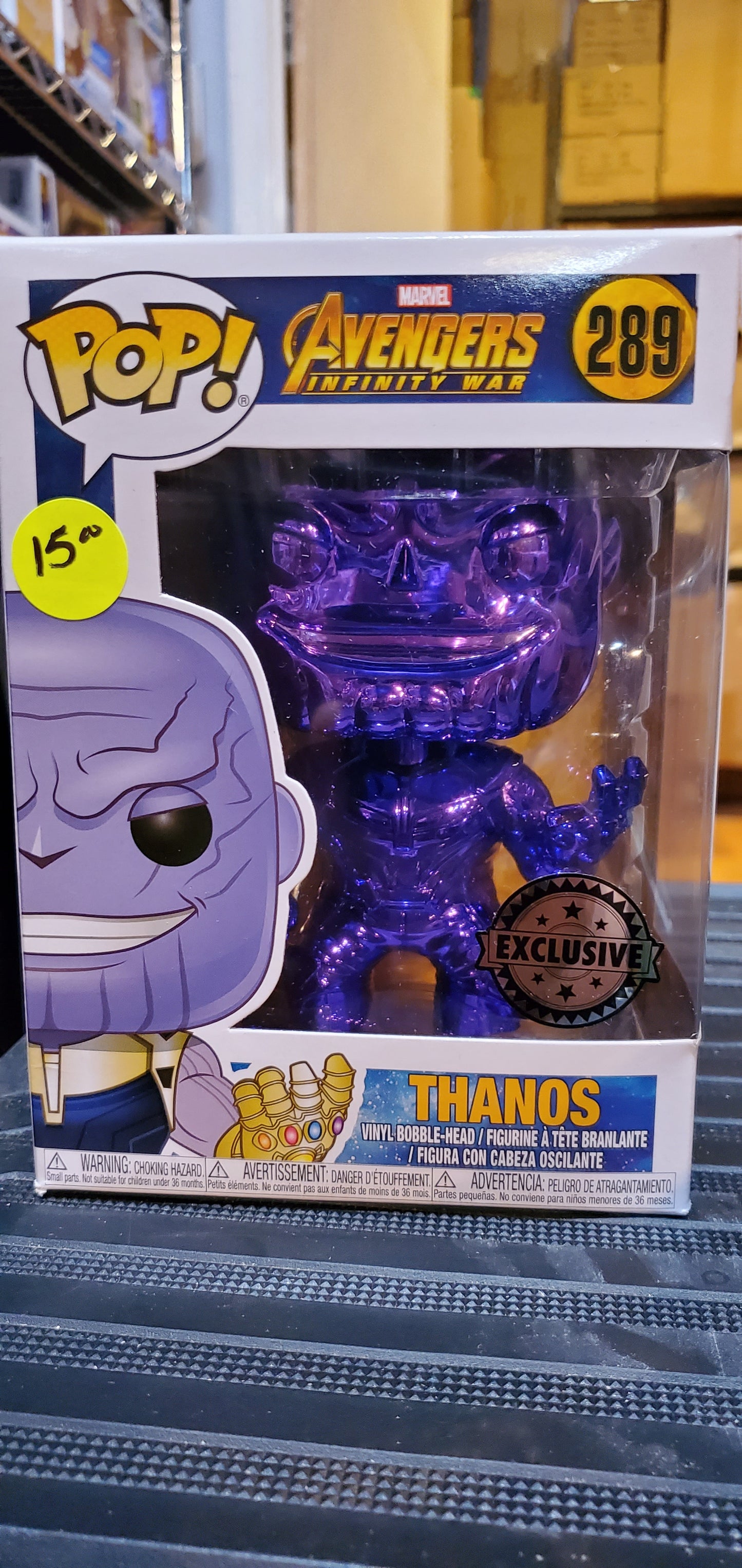 Infinity War Thanos Purple Chrome Funko Pop vinyl Figure 2020