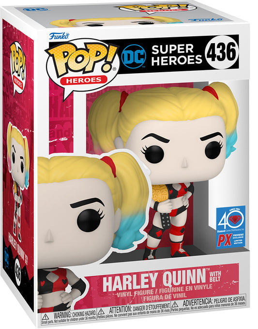 DC Comics - Harley Quinn with belt #436 - Exclusive Funko Pop! Vinyl Figure