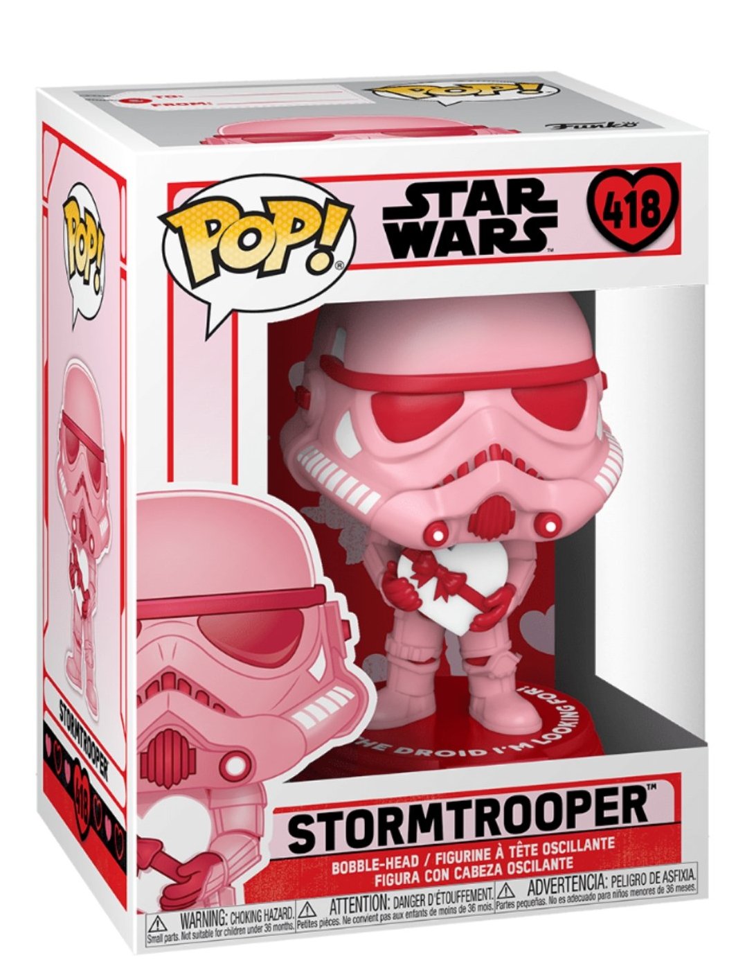 Star Wars Stormtrooper Valentine's Day Pink Funko Pop! Vinyl figure