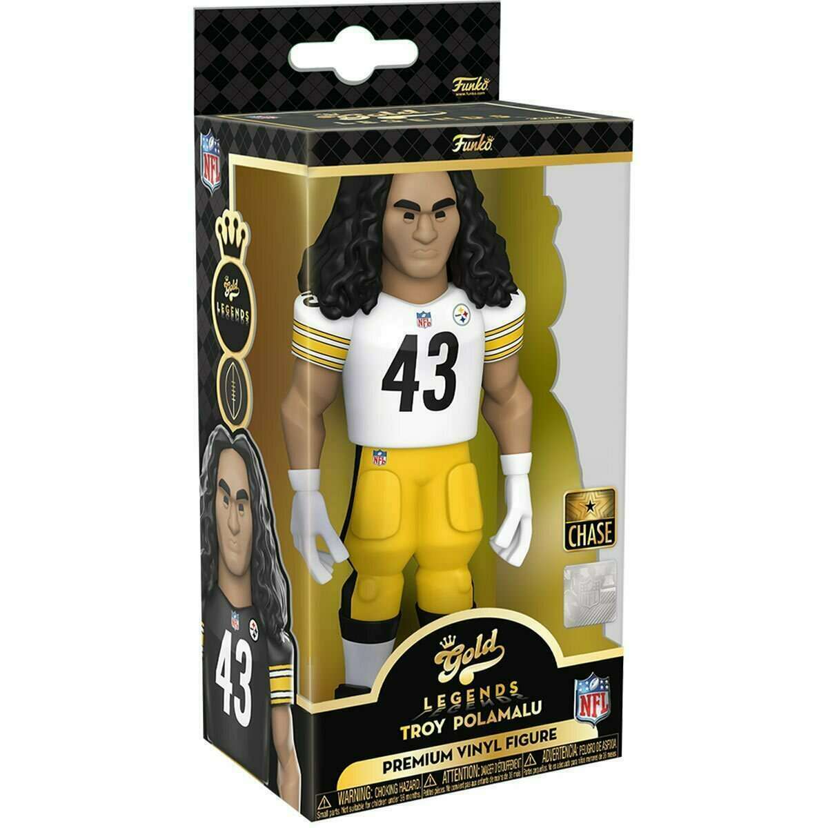 Funko Gold 5" NFL: Steelers Troy Polamalu Vinyl Figure