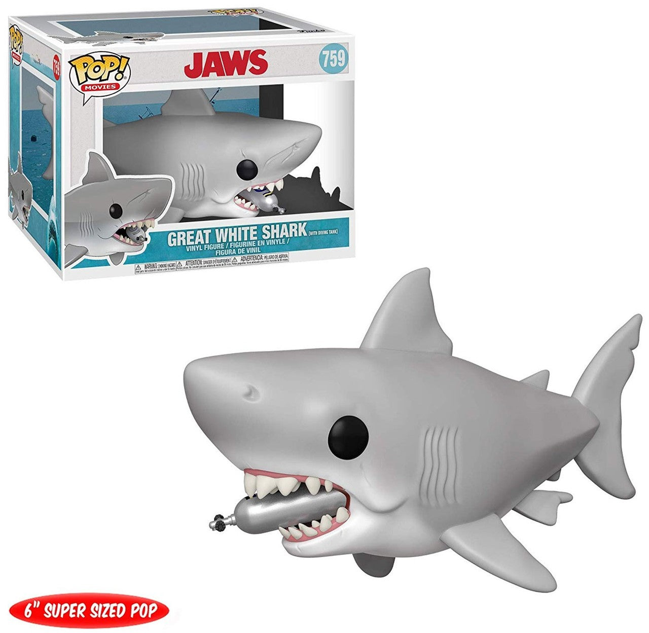 Jaws movie figure Shark with tank Funko Pop! Vinyl figure movie