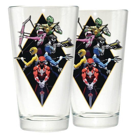 Power Rangers Exclusive Pint Glass by Surreal Entertainment | Tall Man Toys