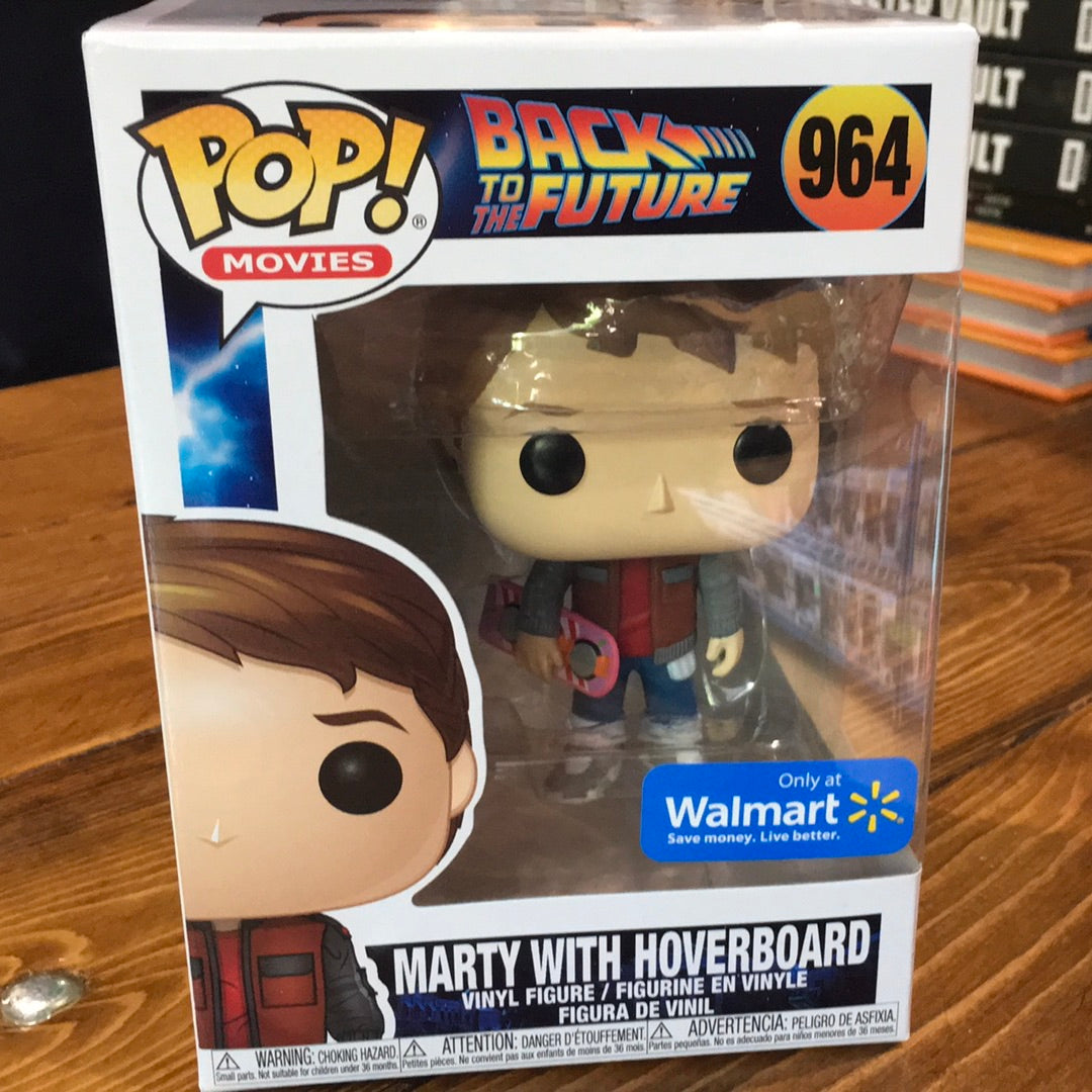 Back to the Future Marty McFly with hoverboard Funko Pop! Vinyl figure movie