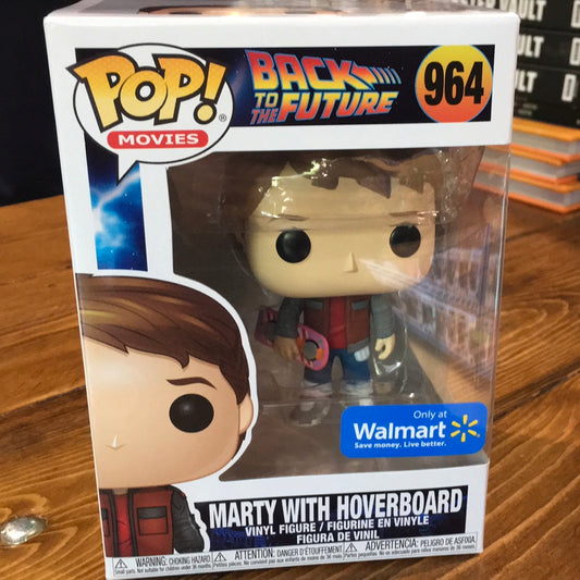 Back to the Future Marty McFly with hoverboard Funko Pop! Vinyl figure movie