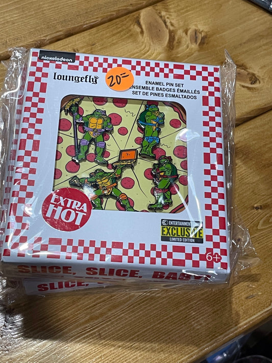 TMNT Slice Slice Baby! Extra Hot - Exclusive Loungefly Pin Set (Cartoon)