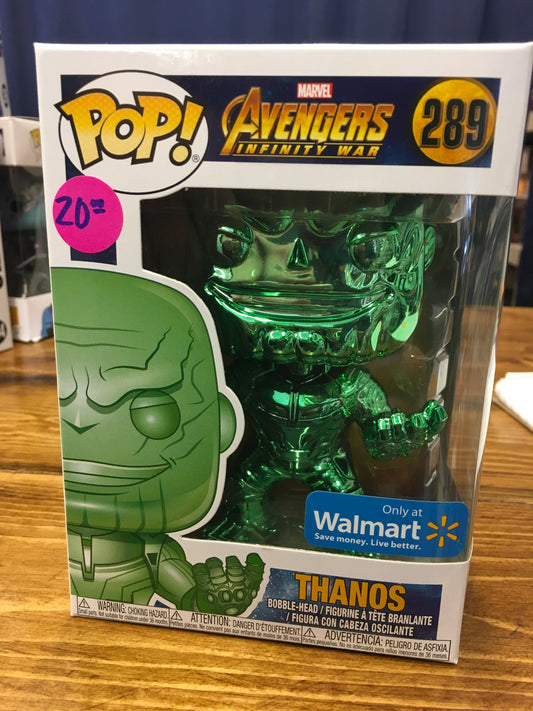 Infinity War Thanos Green Chrome Funko Pop vinyl Figure 2020