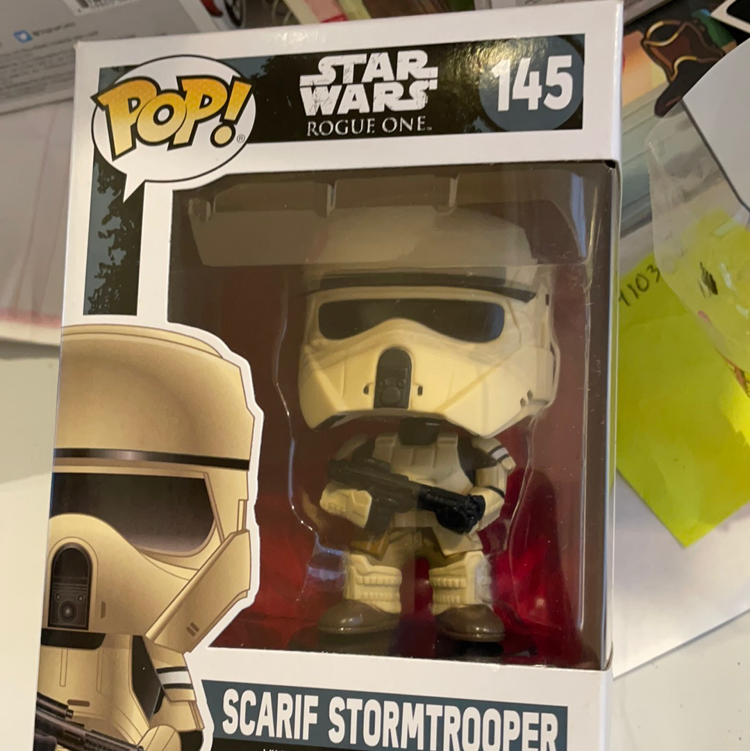 Star Wars rogue one Scarif Stormtrooper 145 Funko Pop! Vinyl figure STORE