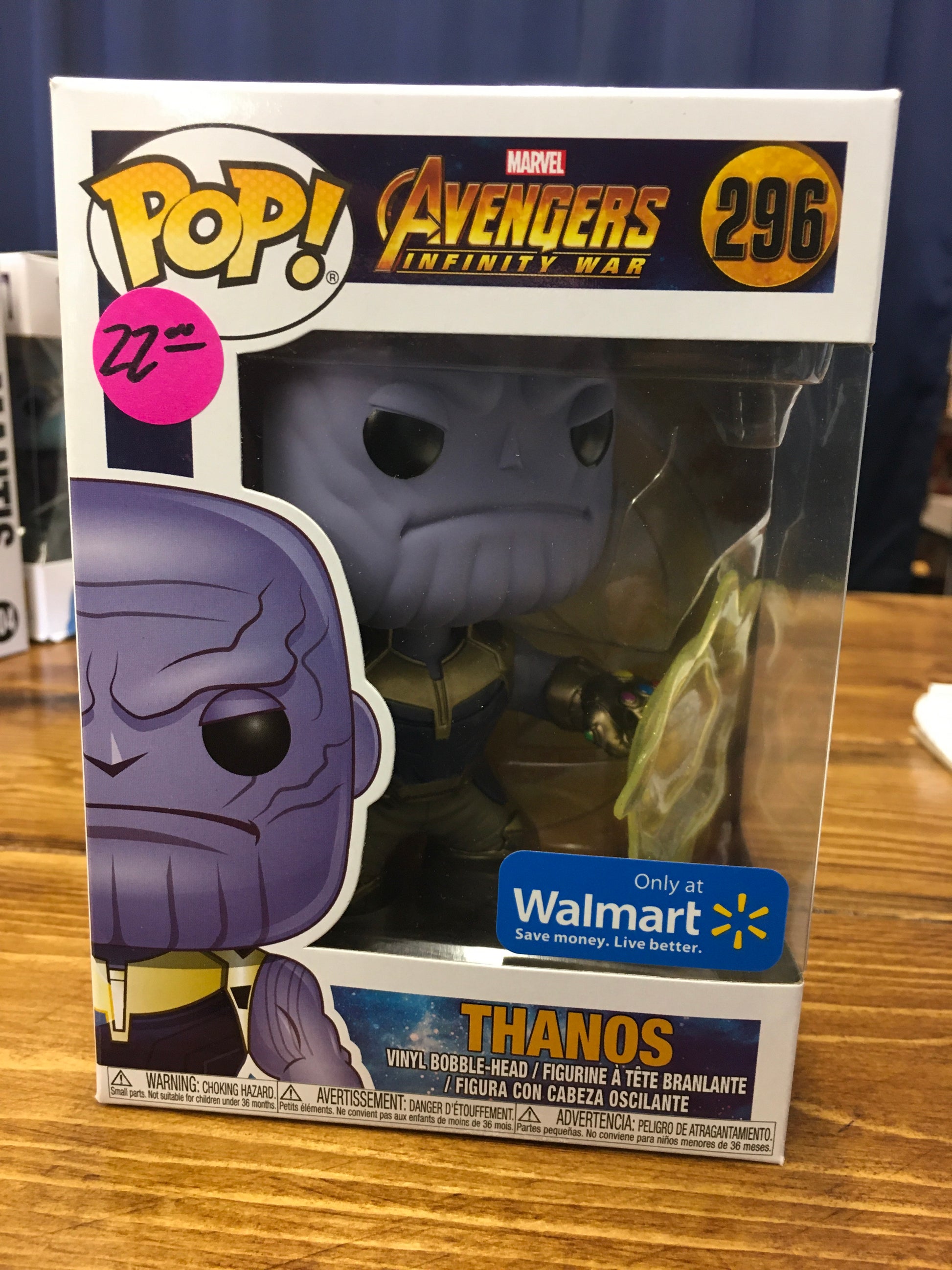 Marvel Infinity War Thanos Walmart Exclusive Funko Pop vinyl
