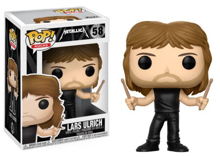 Metallica Lars Urlich rocks Funko Pop! Vinyl figure STORE