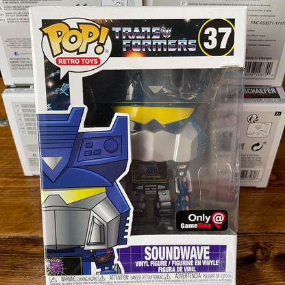 Hasbro retro toys Transformers Soundwave 37 exclusive Funko Pop! Vinyl figure cartoon