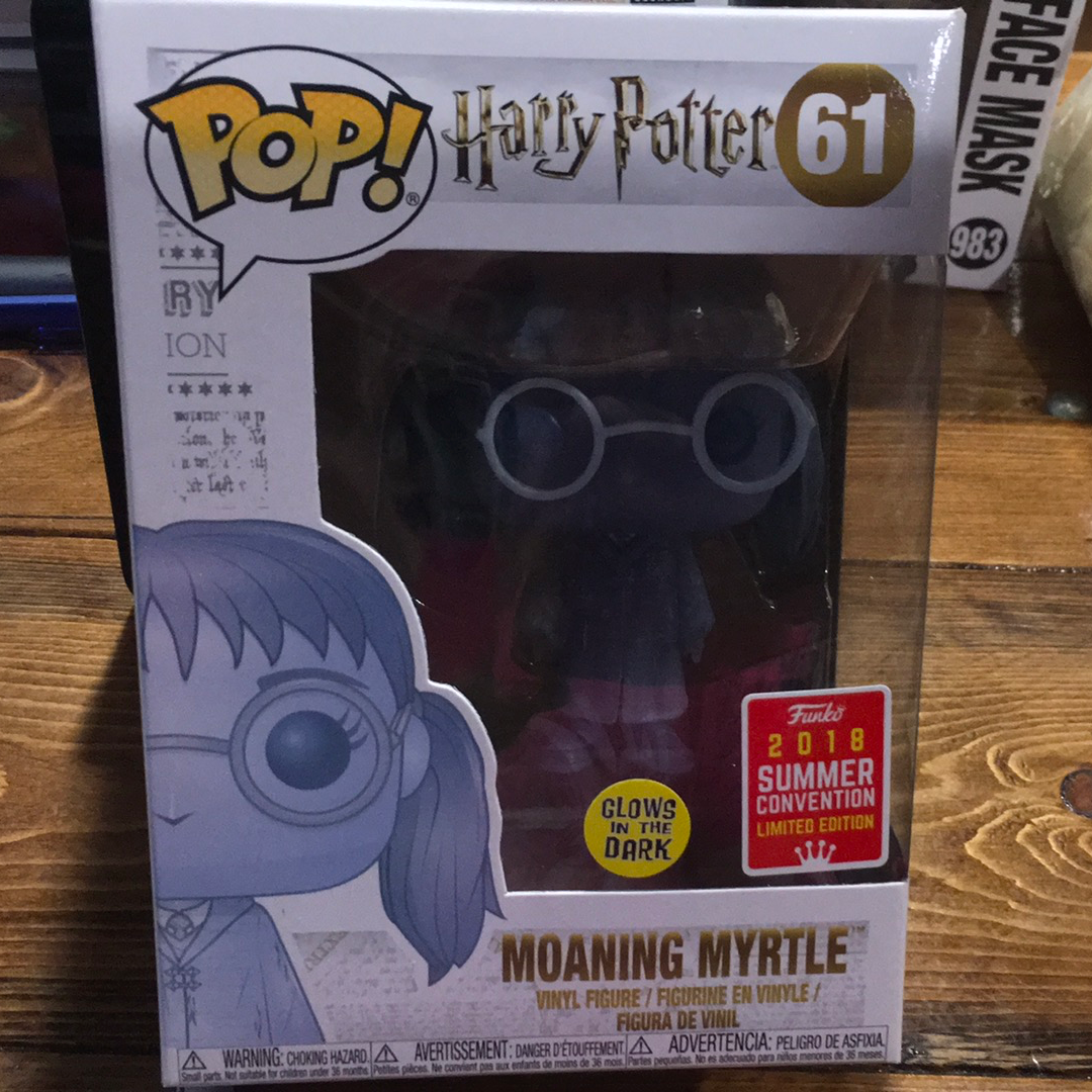 Harry Potter Moaning Myrtle sdcc gitd 61 Exclusive Funko Pop! Vinyl figure