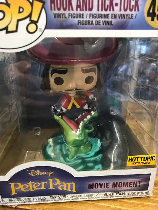 Peter Pan Hook and Tick Tock exclusive 456 6 inch Funko Pop! Vinyl figure disney