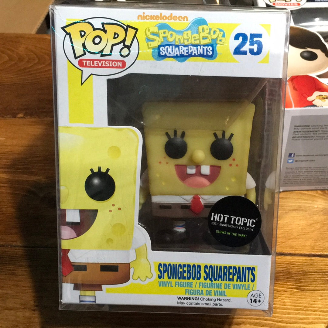 Spongebob Squarepants gitd 25 exclusive Funko Pop! Vinyl figure