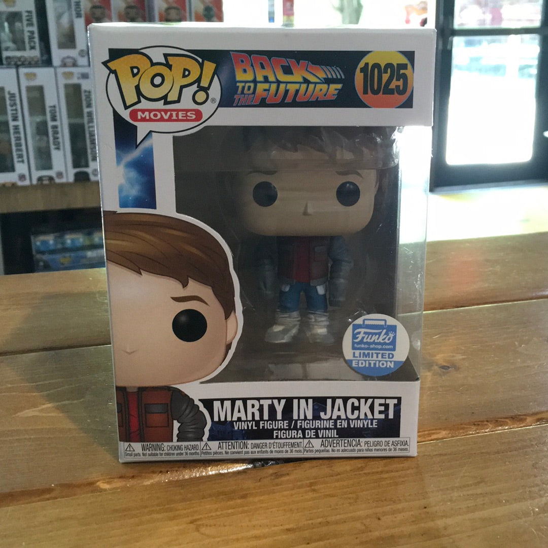 Back to the Future Marty in Jacket #1025 Limited Pop! Vinyl figure movie
