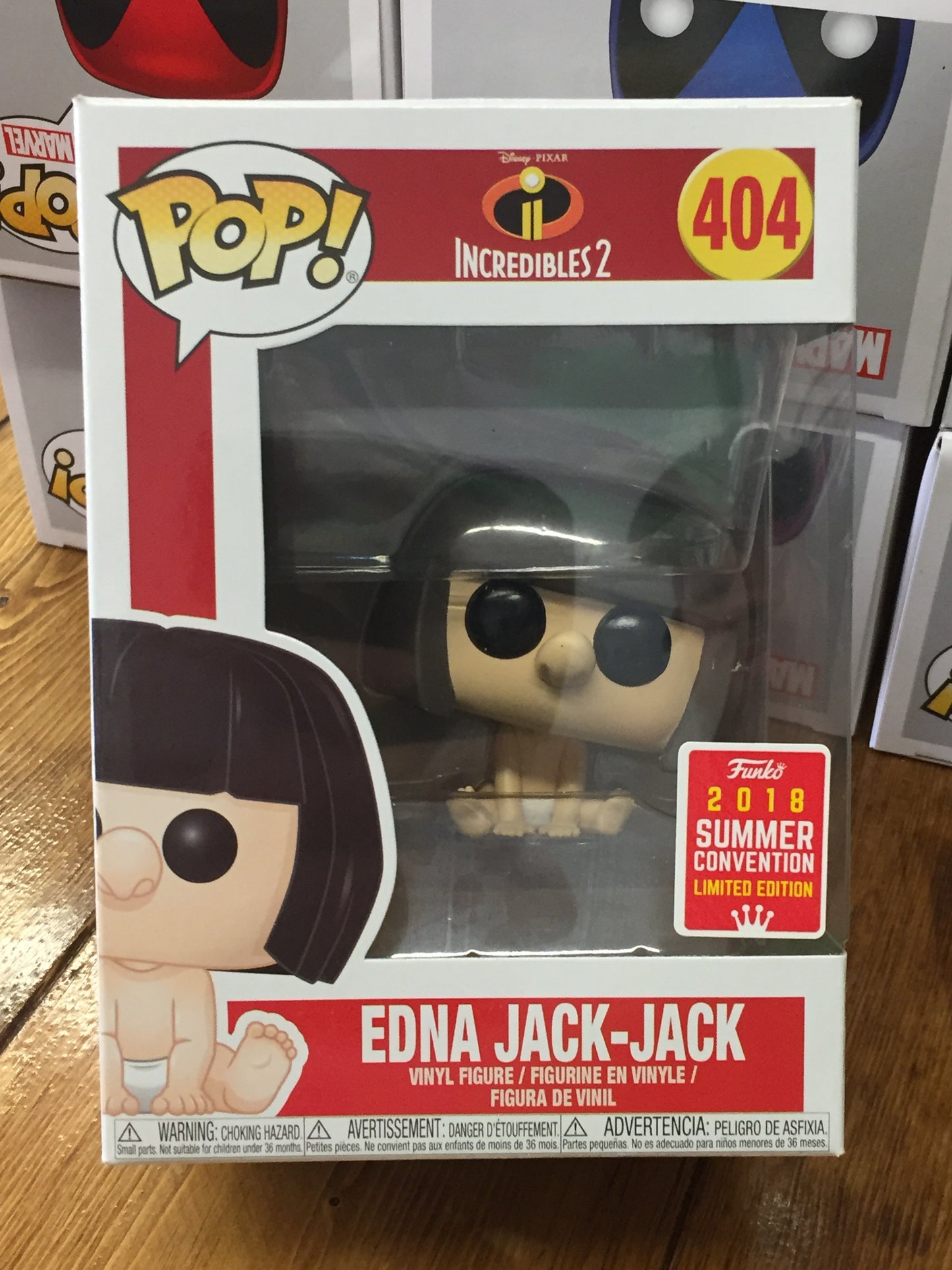 Disney Edna jack jack sdcc Exclusive Funko Pop vinyl Figure store