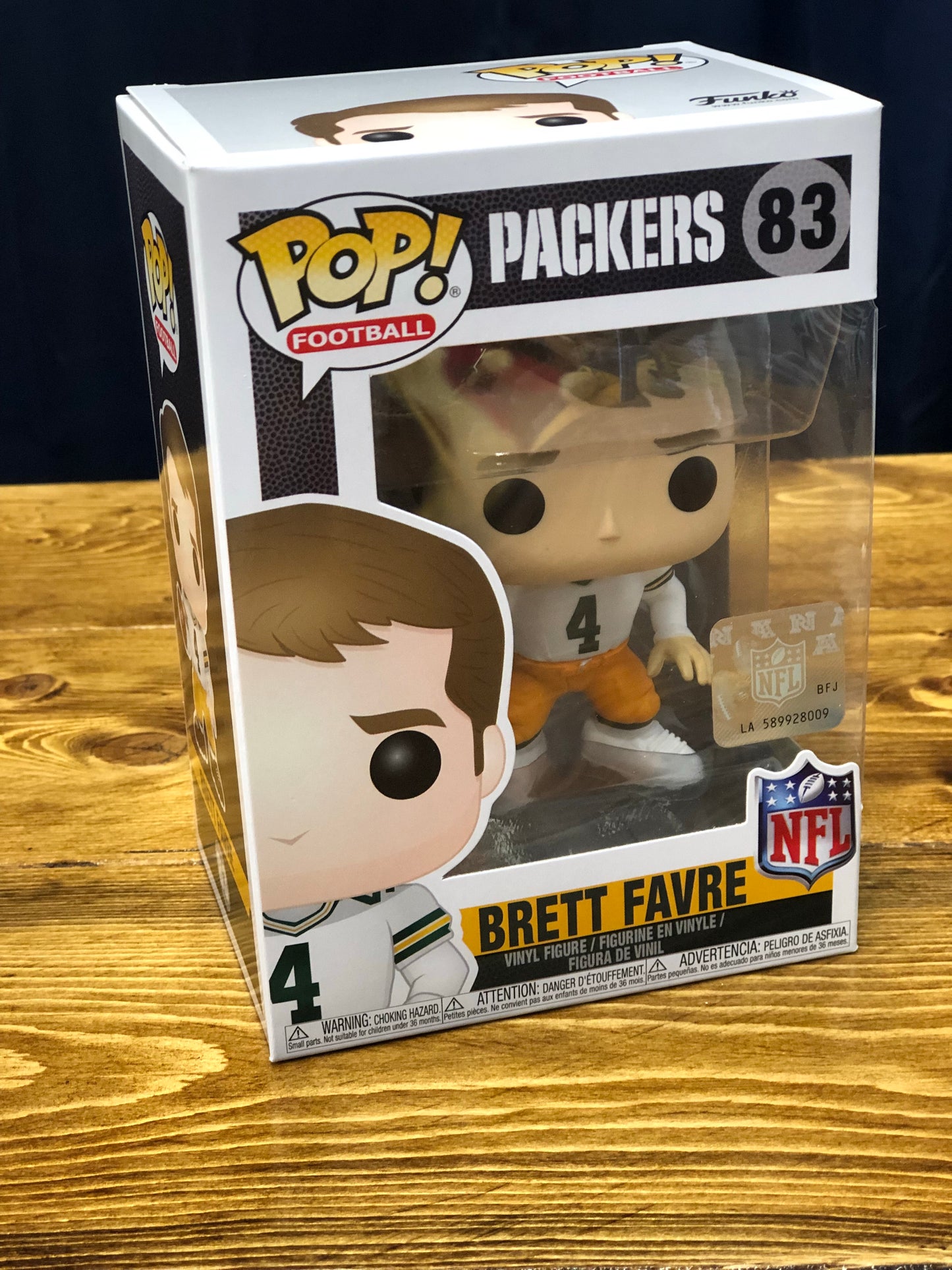 NFL Legends Brett Favre WHITE Packers Funko Pop! Vinyl figure Sports