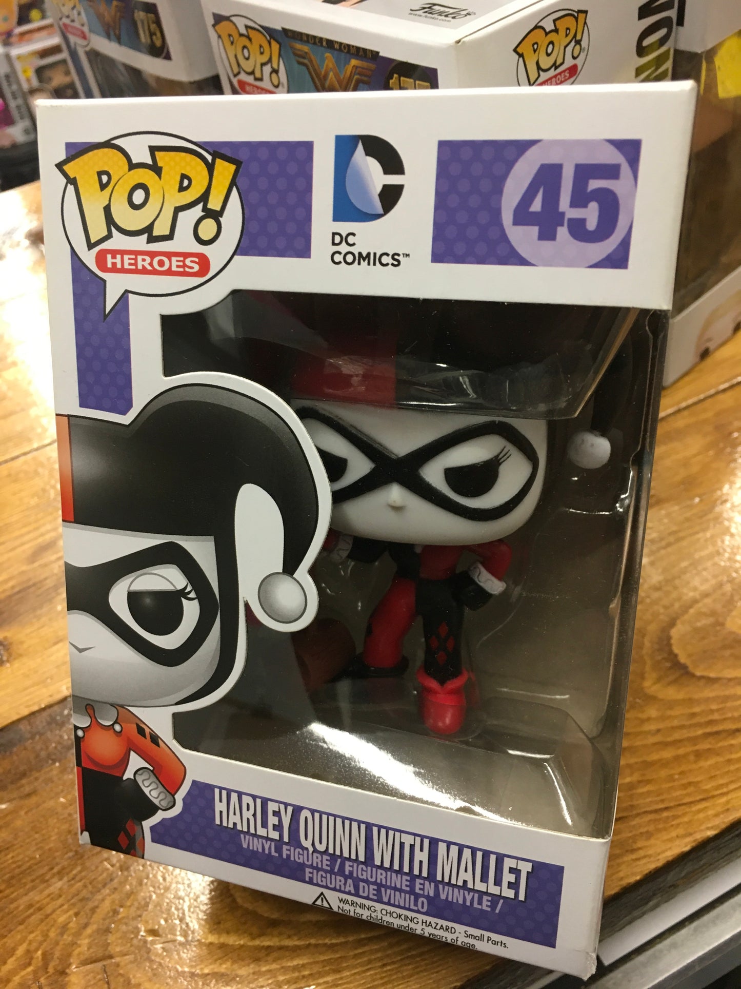 Harley Quinn DC comics Funko Pop! Vinyl figure purple box