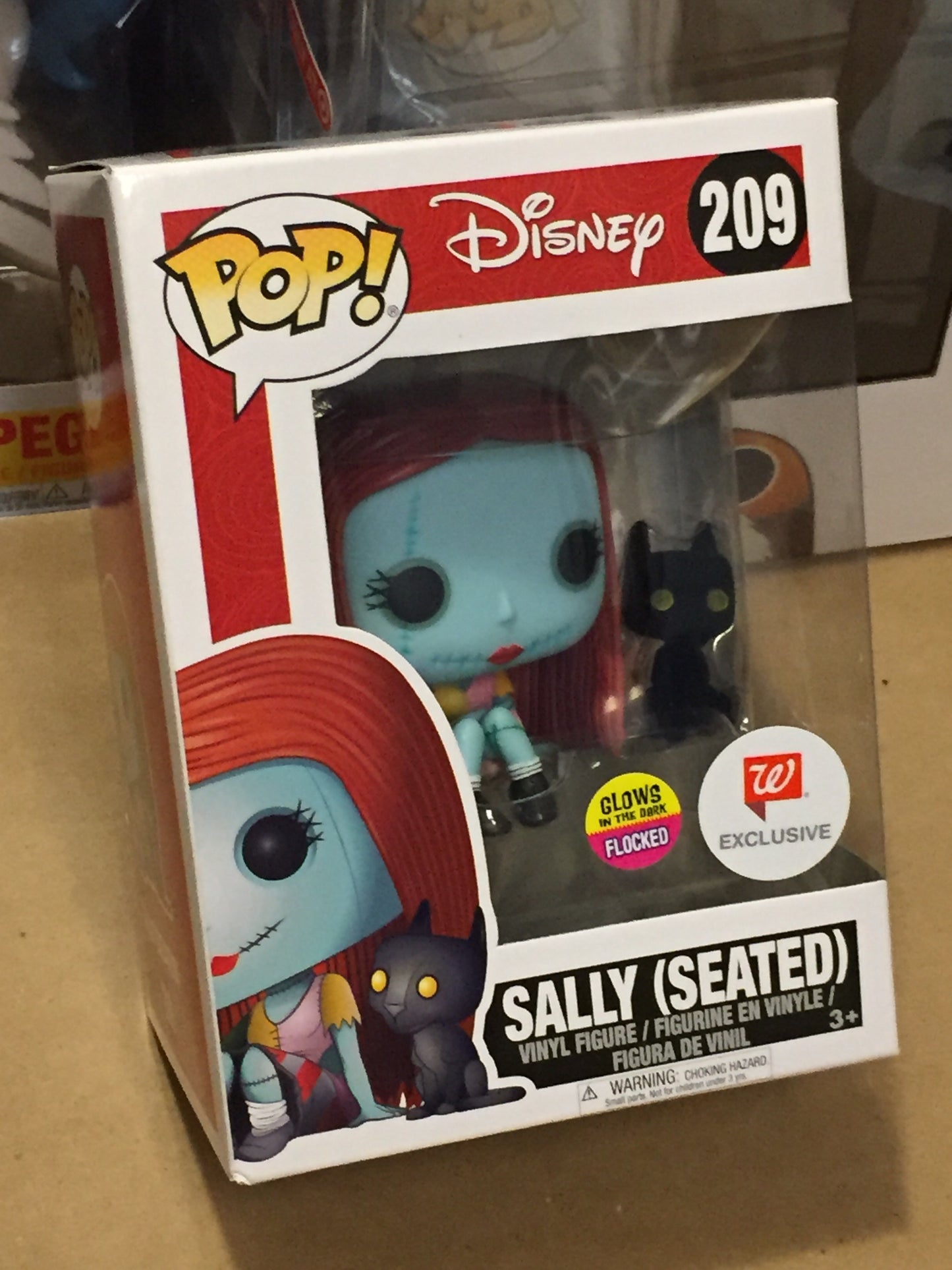 Disney NBC sally seated Walgreens exclusive Funko Pop! Vinyl figure flocked