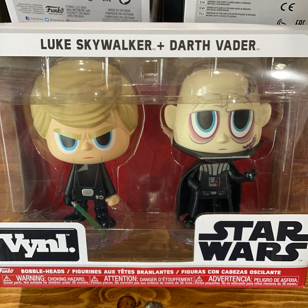 Vynl 2 pack Star Wars Luke Vader Funko Mini Vinyl Figure