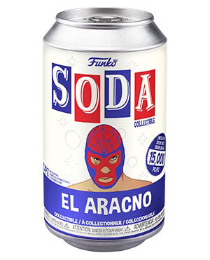 Vinyl Luchadores - El Aracno Spider-Man Sealed Mystery Funko Soda Figure