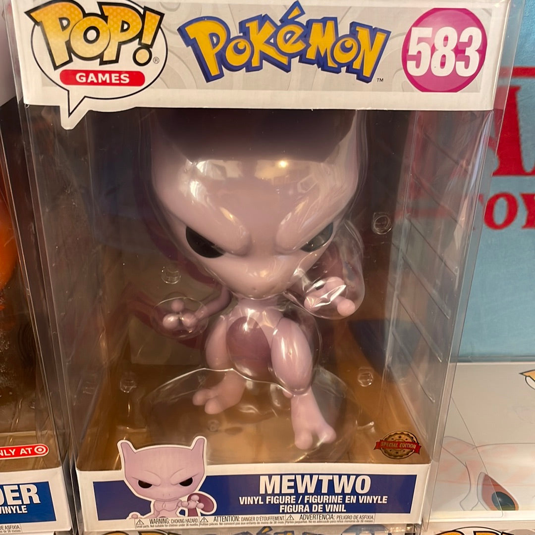 Pokémon Mewtwo exclusive 10 inch Figure Funko Pop! Vinyl