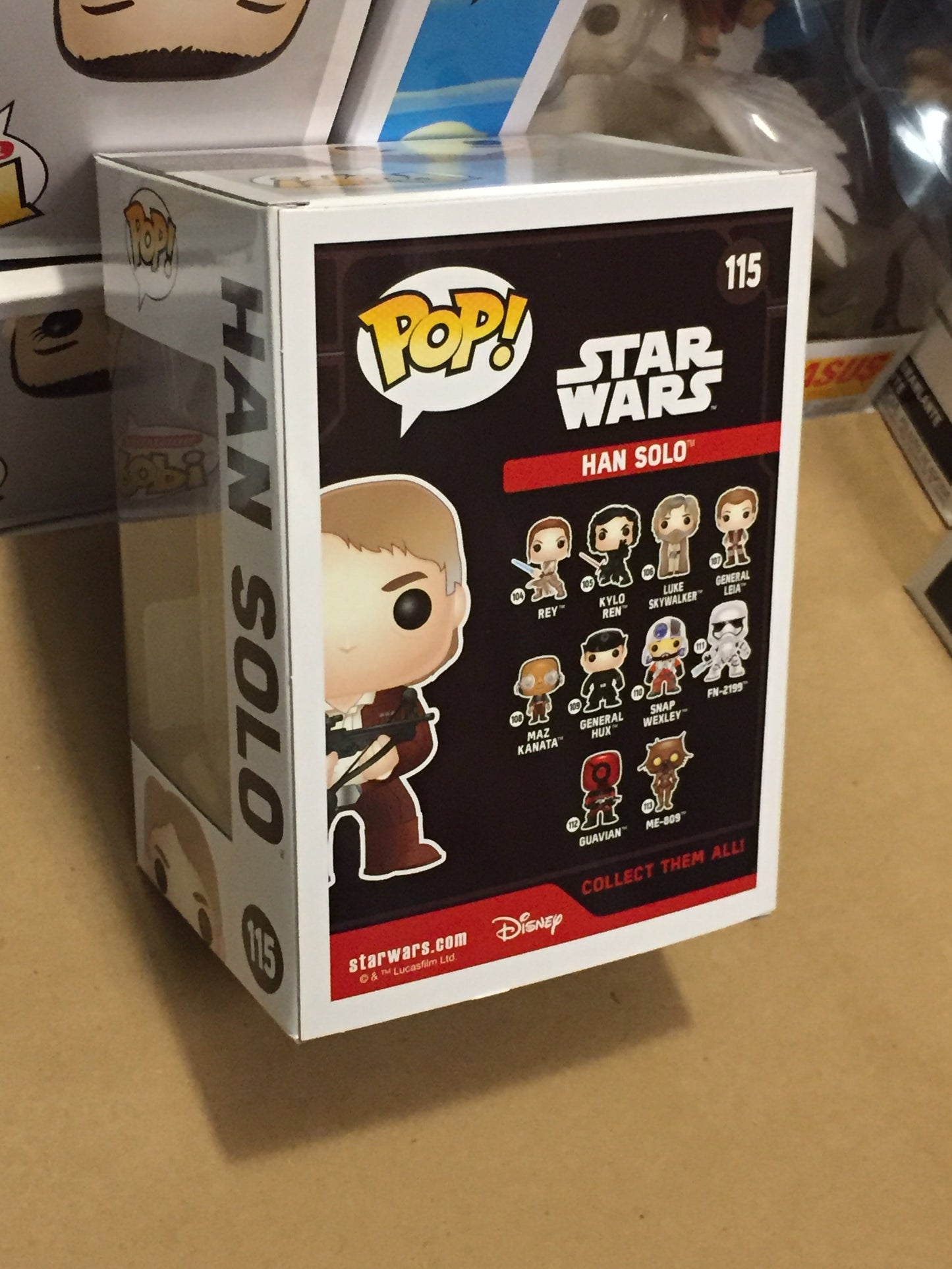 Star Wars Han Solo with bowcaster exclusive 115 Funko Pop! vinyl figure
