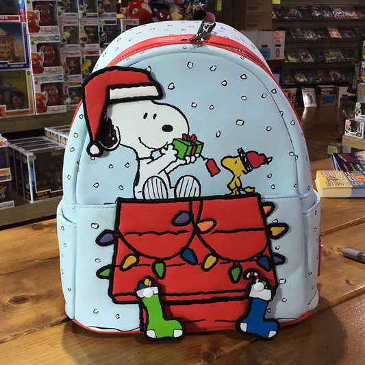 Snoopy and Woodstock Holiday Mini Backpack by Loungefly