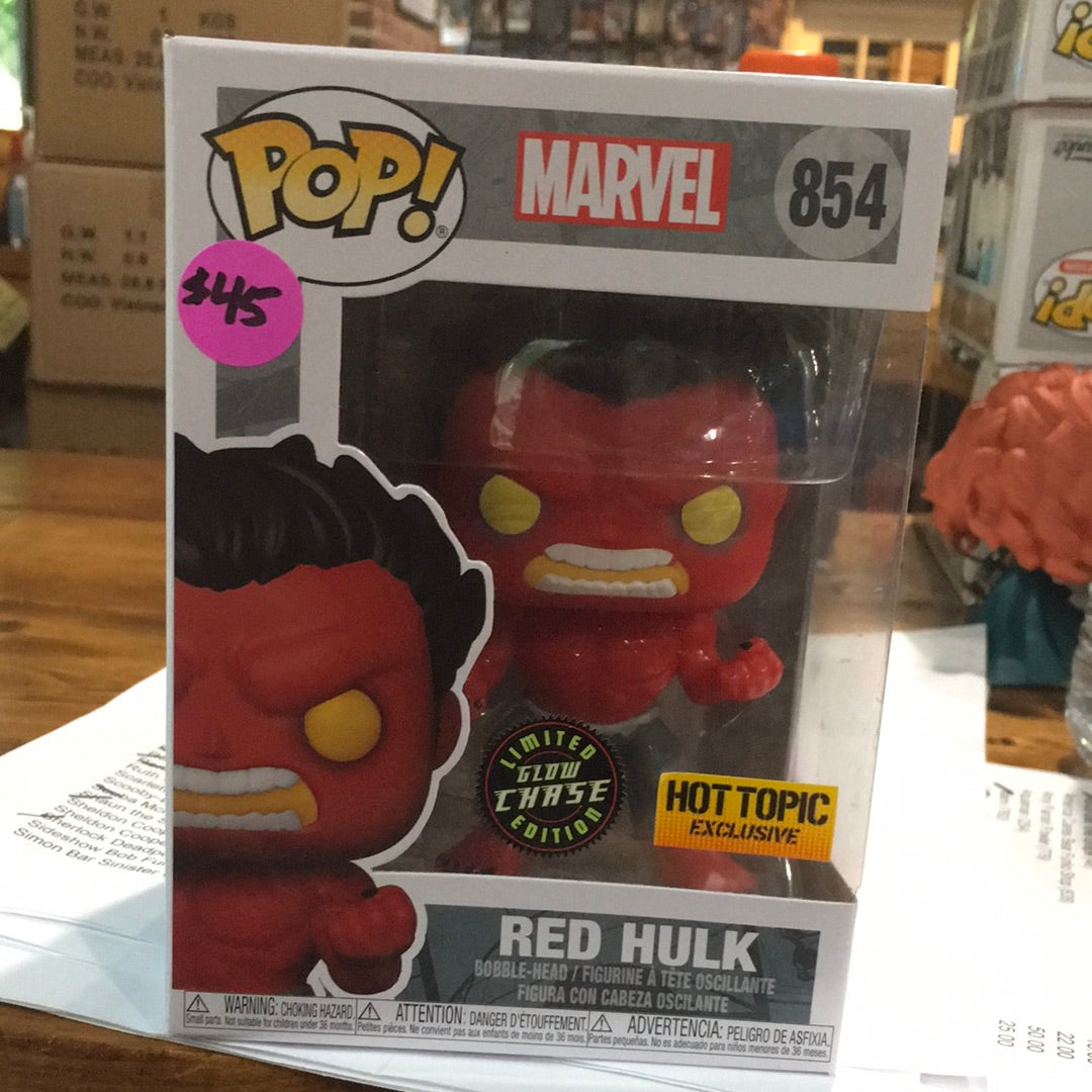 Marvel Red Hulk 854 Exclusive Funko Pop! Vinyl figure