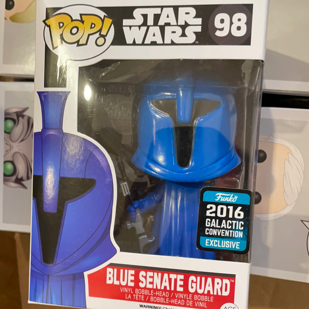 Star Wars Blue Senate Guard Exclusive Funko Pop vinyl Figure