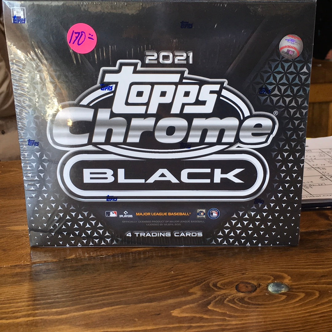 2021 Topps Chrome Black Baseball Trading Cards