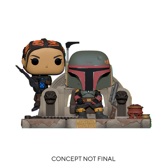Star Wars: Book of Boba Fett - Boba Fett & Fennec on Throne #486 - Funko Pop! Vinyl Figure