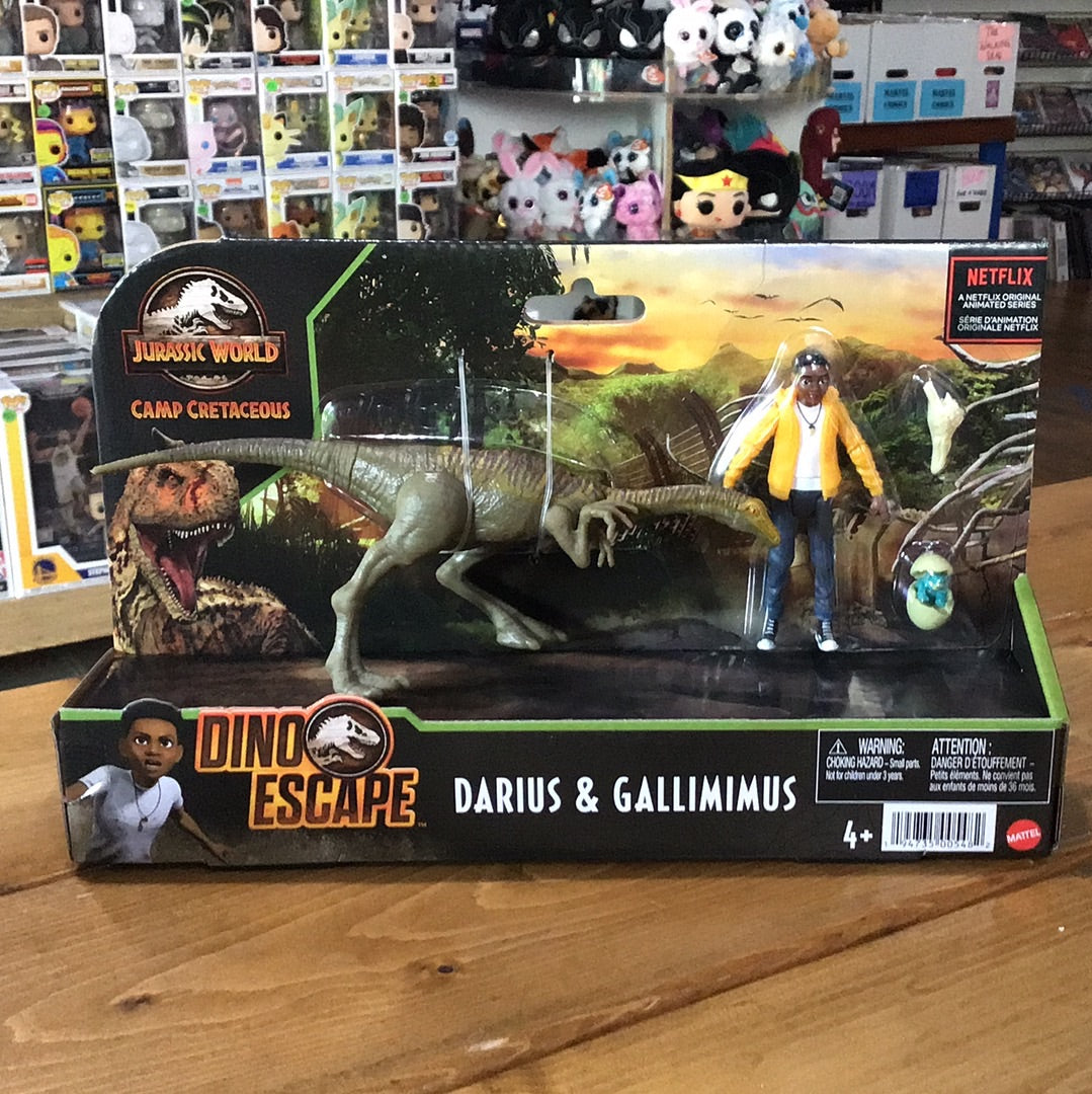 Jurassic World Camp Cretaceous - Darius & Gallimimus