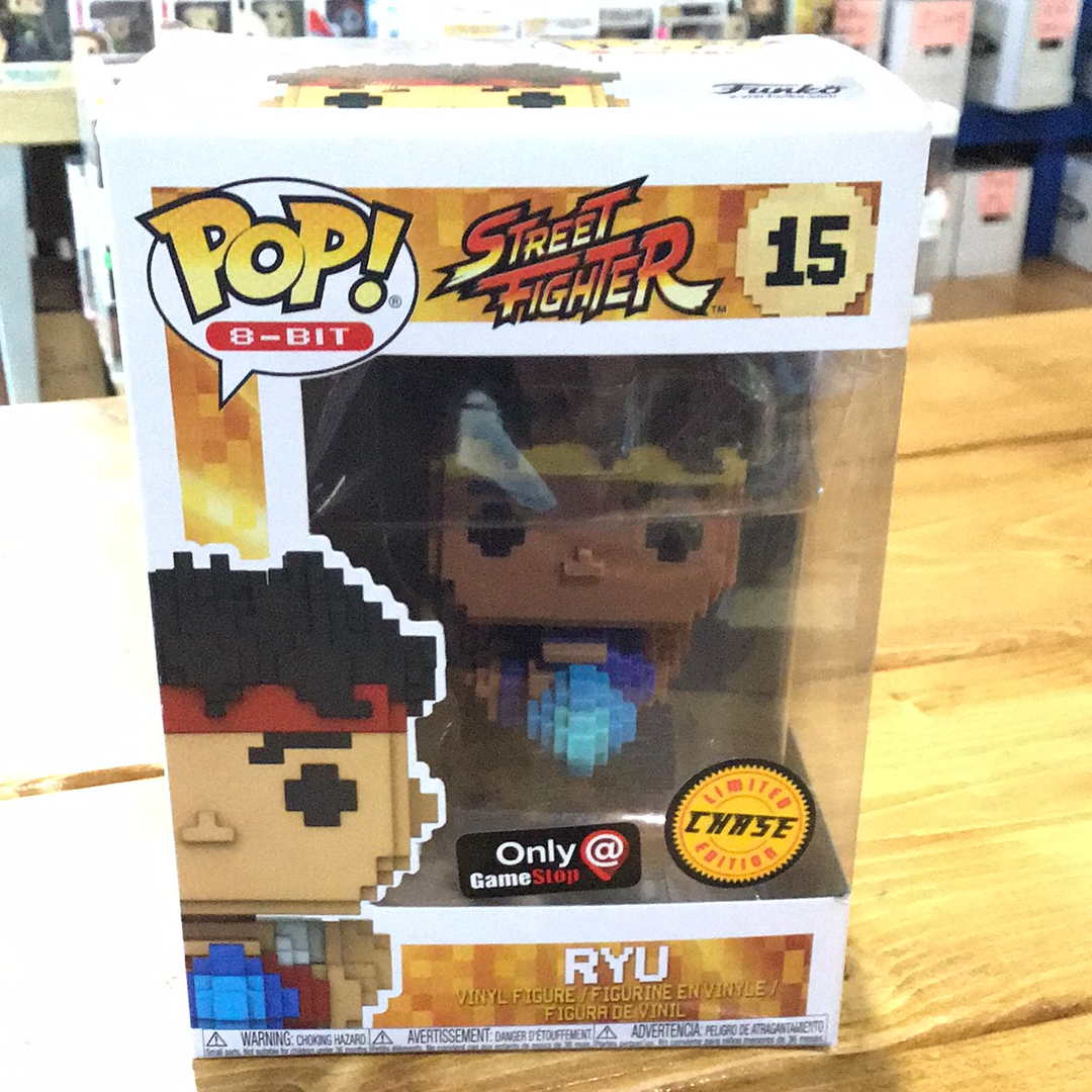 Street Fighter - Ryu 8bit Chase GameStop exclusive Pop! Vinyl figure 2020