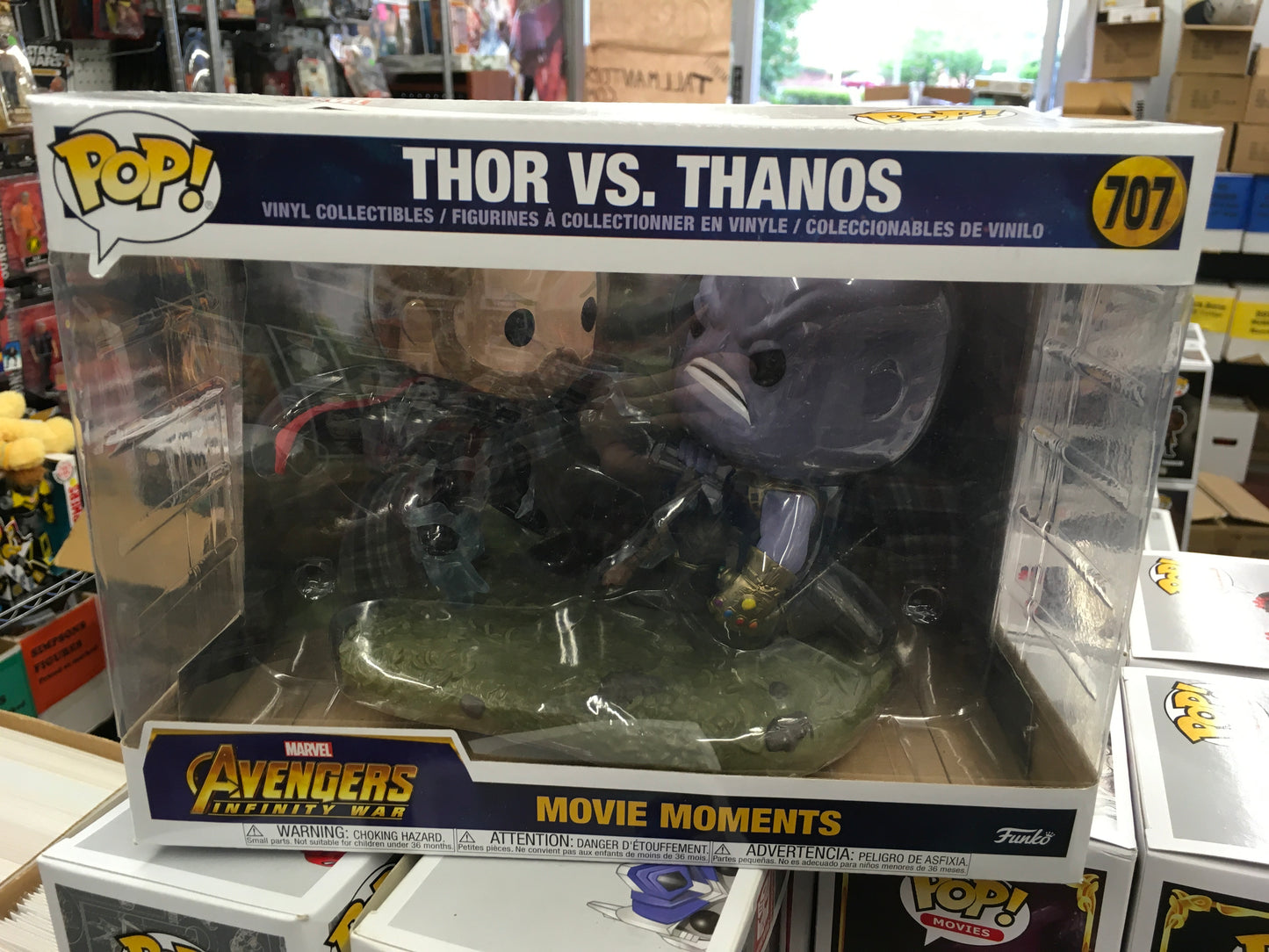 Infinity War Thor vs Thanos movie moments Funko Pop! Vinyl figure marvel