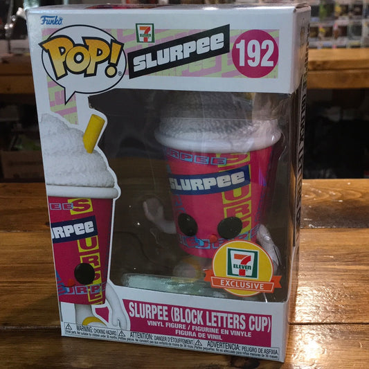 7 Eleven Slurpee Block letters 192 Exclusive Funko Pop! Vinyl Figure (ad icons)