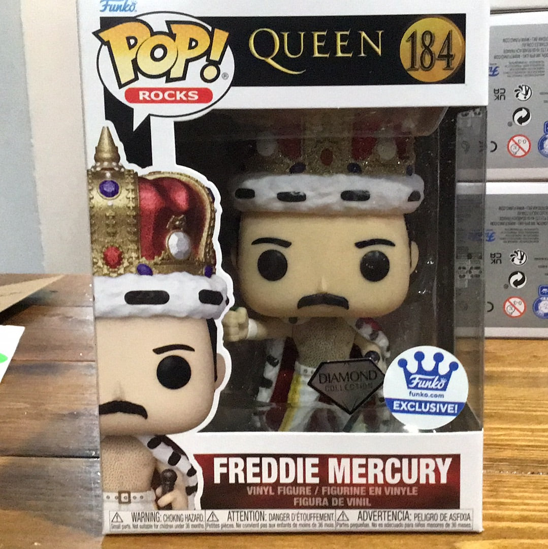 Queen Freddy Mercury #184 Diamond Exclusive rocks Funko Pop! Vinyl Figure