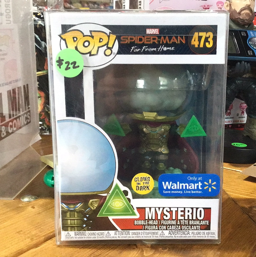 Mysterio GITD Spider-Man Far From 473 exclusive Home Funko Pop! Vinyl figure marvel
