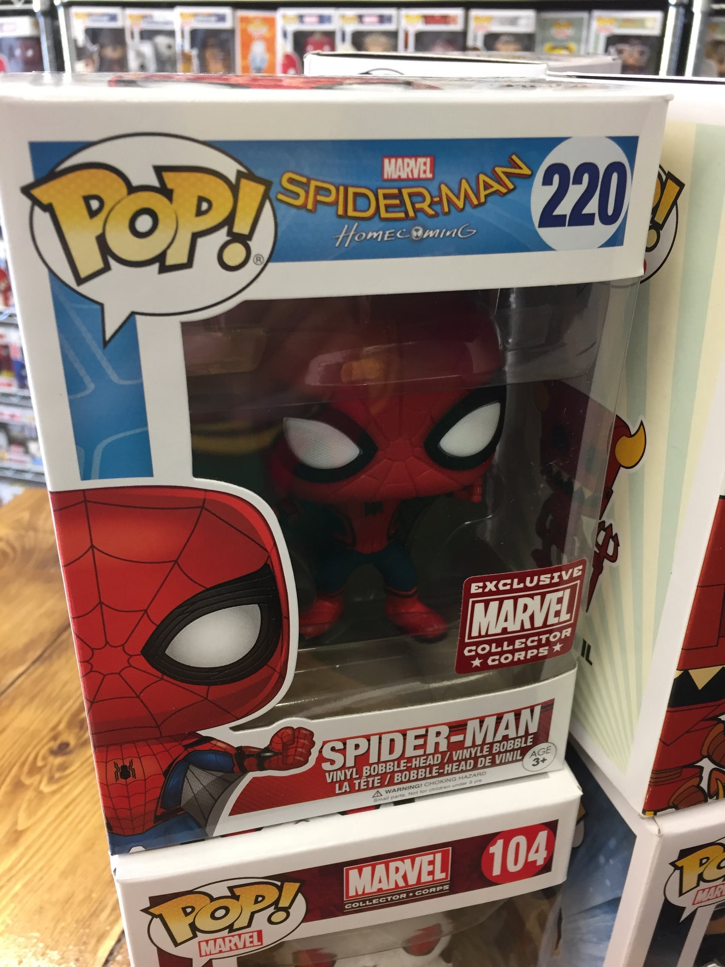 Spider-Man Exclusive action pose Funko Pop! Vinyl figure Marvel