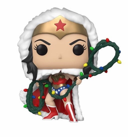 DC Holiday Wonder woman lights lasso Funko Pop! Vinyl figure new