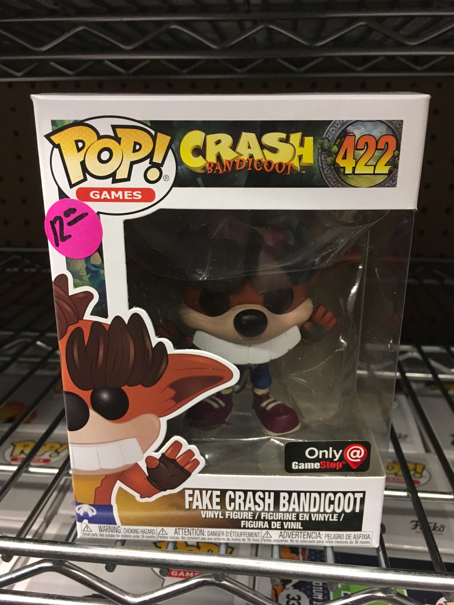 Fake Crash Bandicoot Games Funko Pop! Vinyl Figure 2020