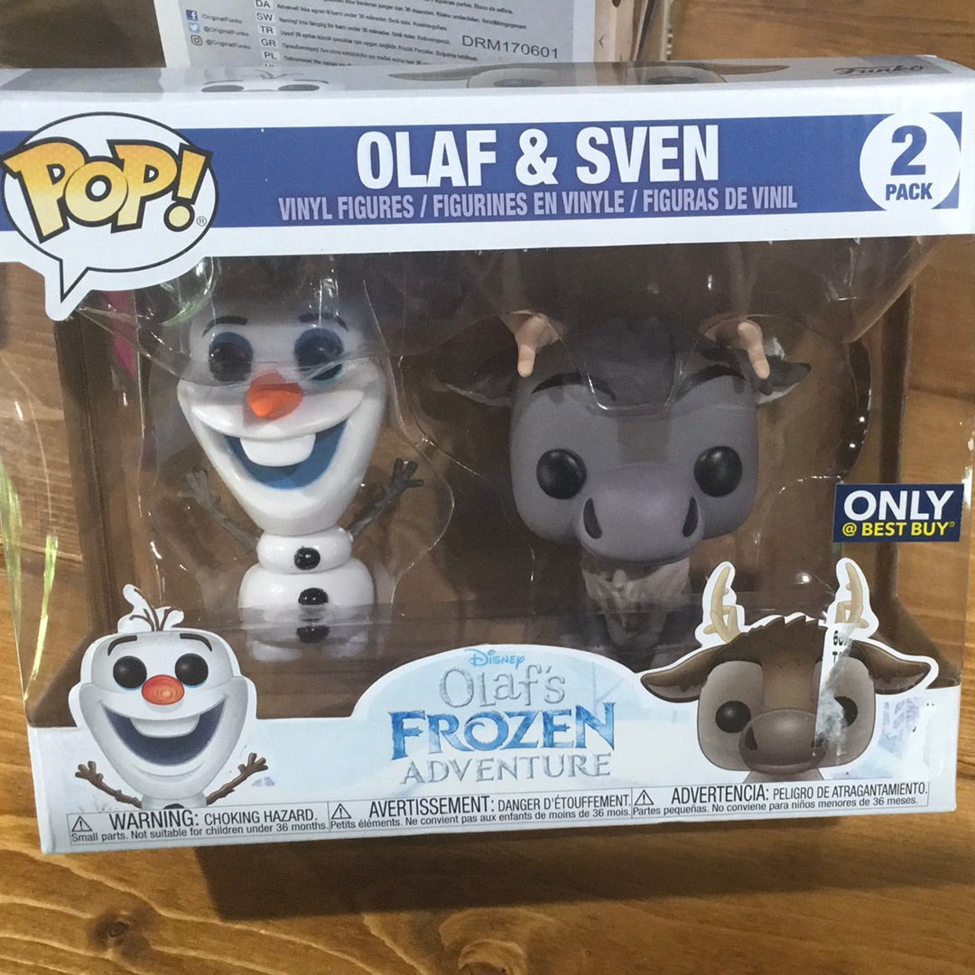 Frozen Olaf Sven two pack exclusive Disney Funko Pop! Vinyl figure